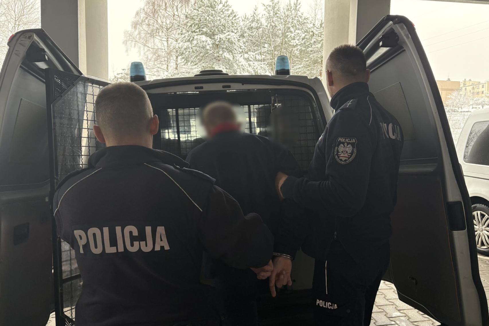 Policja zatrzymała mężczyznę podejrzanego o gwałt w powiecie olkuskim