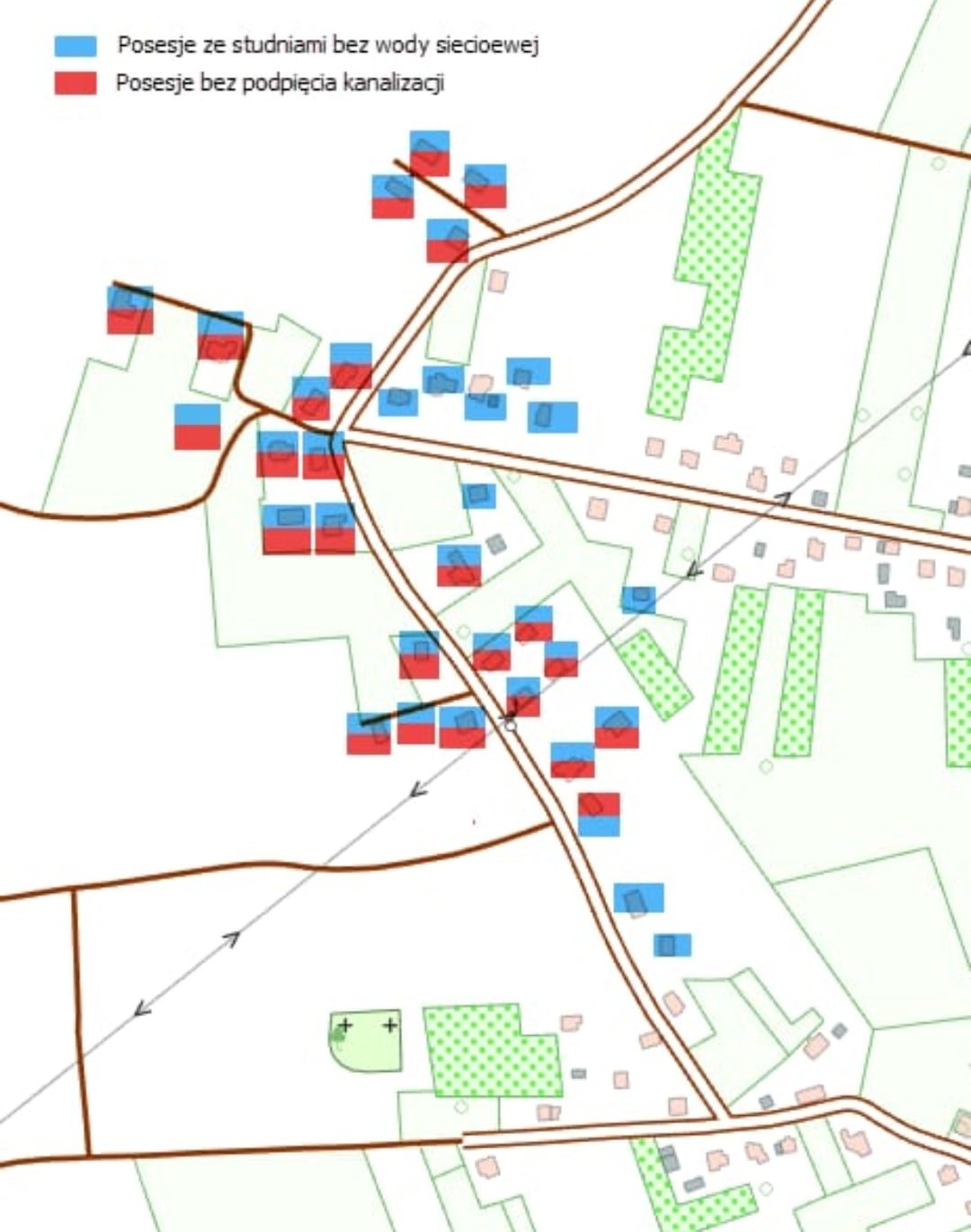 Mapka przygotowana przez mieszkańców.