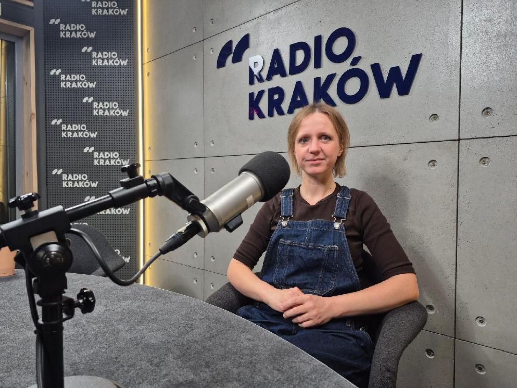 Ola Pałka w Radiu Kraków. Fot. Wioletta Gawlik