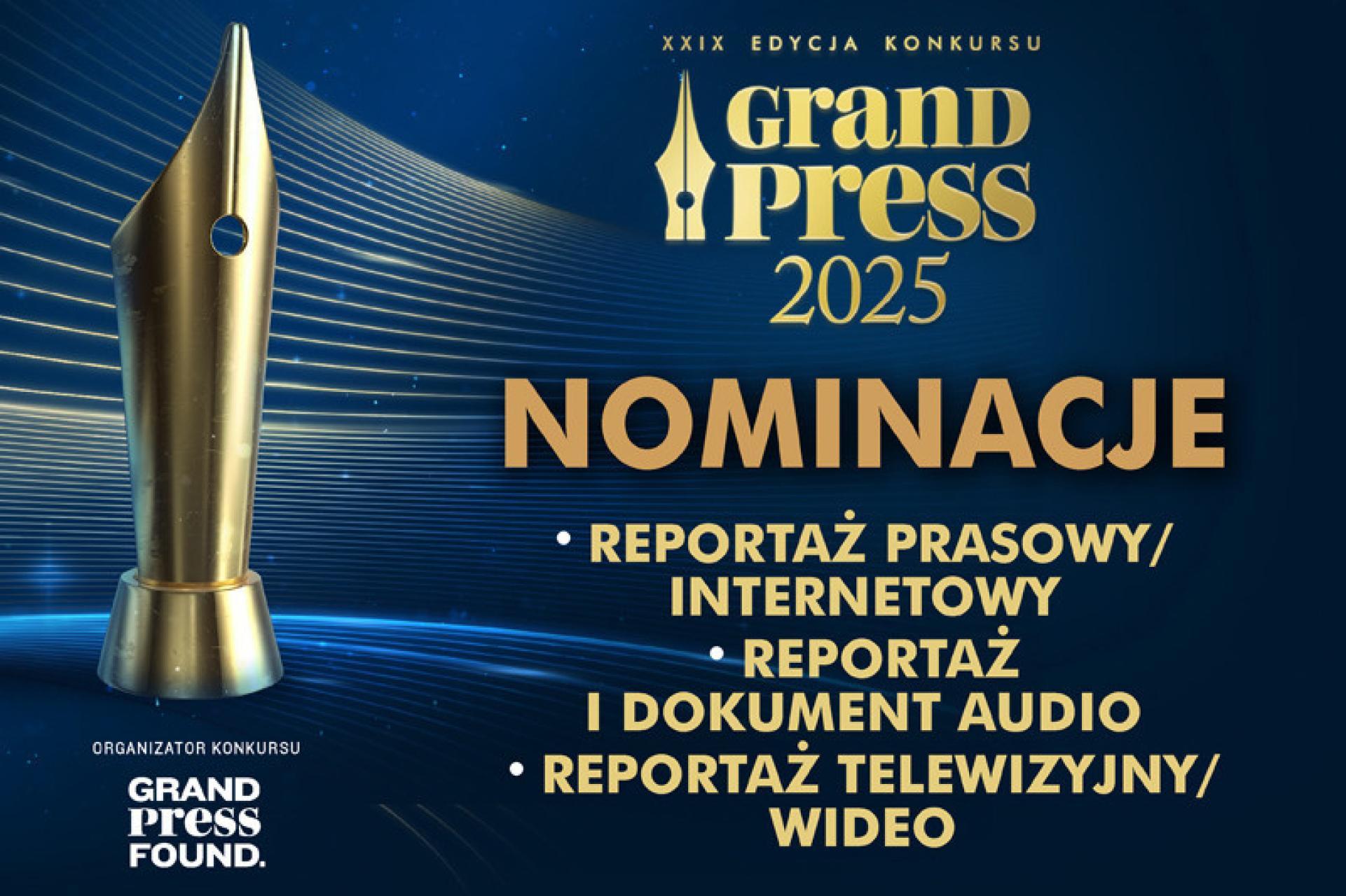 Dziennikarka Radia Kraków nominowana do nagrody Grand Press 2025!