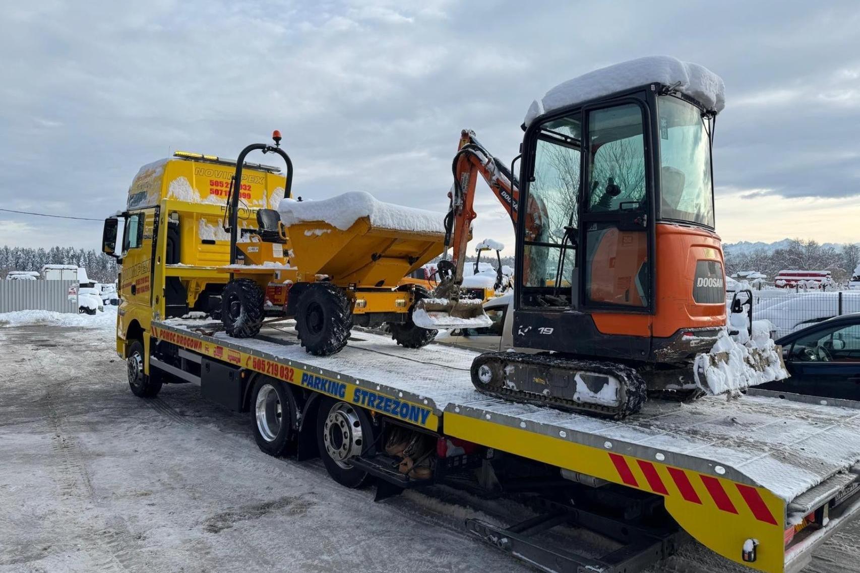 Sprzęt budowlany kradziony w Europie odzyskany na Podhalu. Dwaj przedsiębiorcy z zarzutami