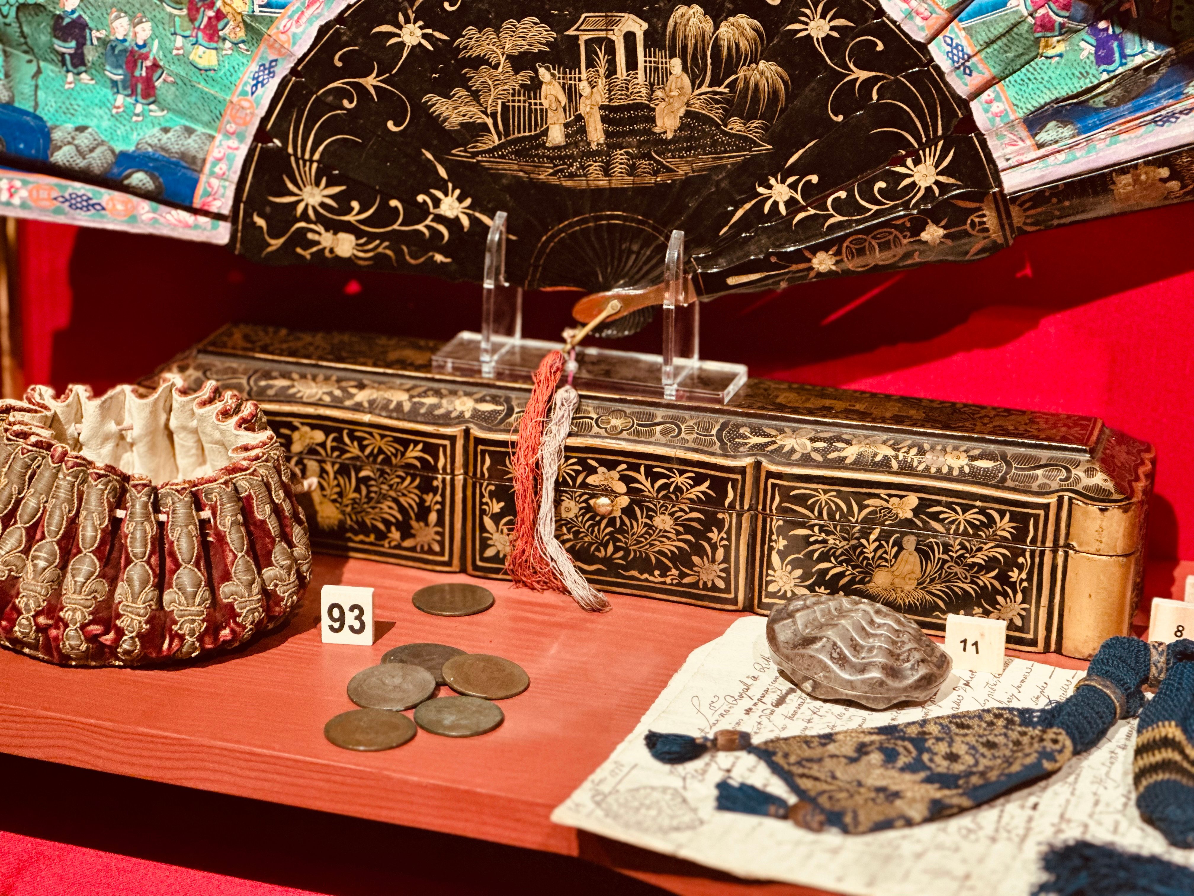 Wnętrze witryny na wystawie 