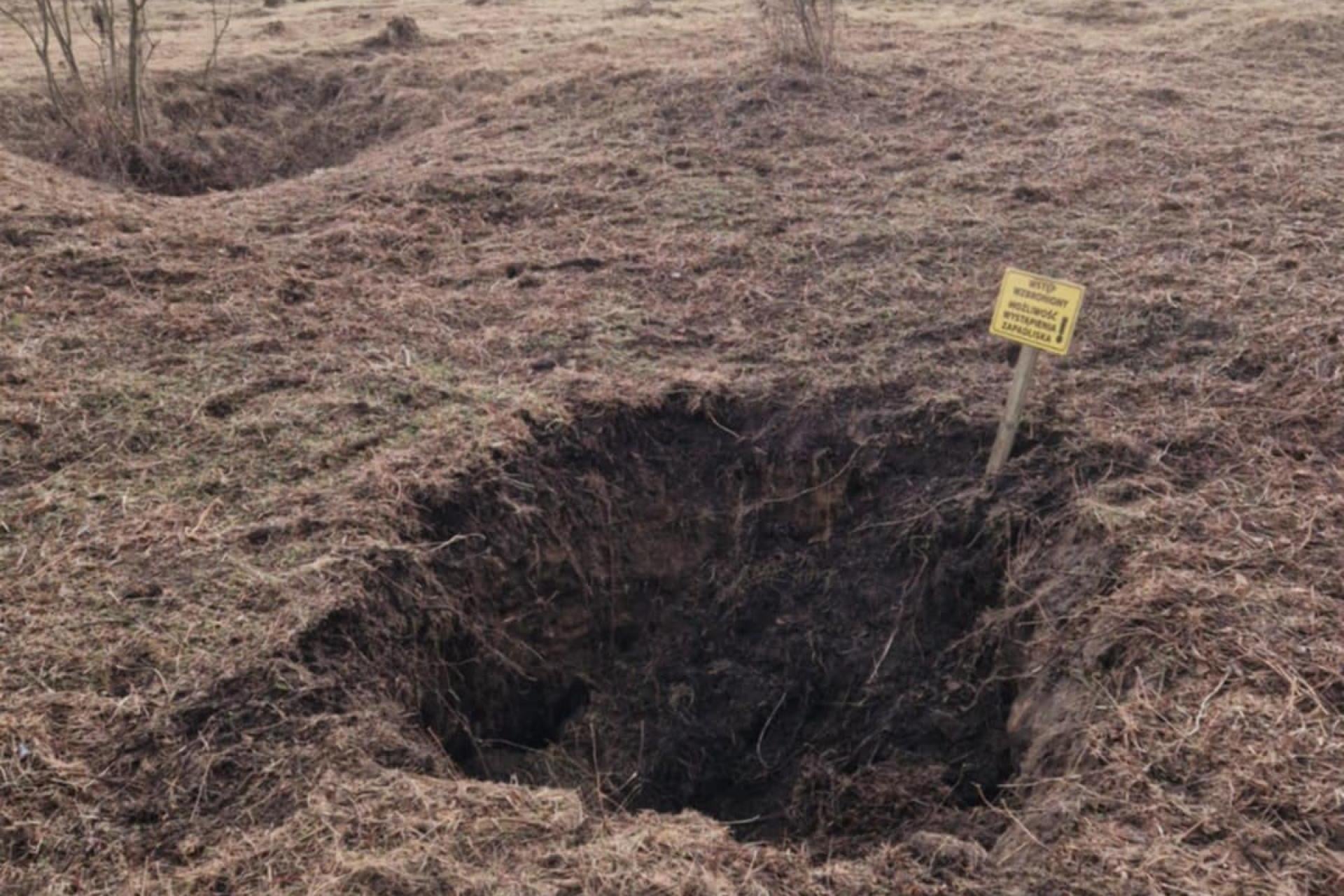 Dwa nowe zapadliska w Bolesławiu