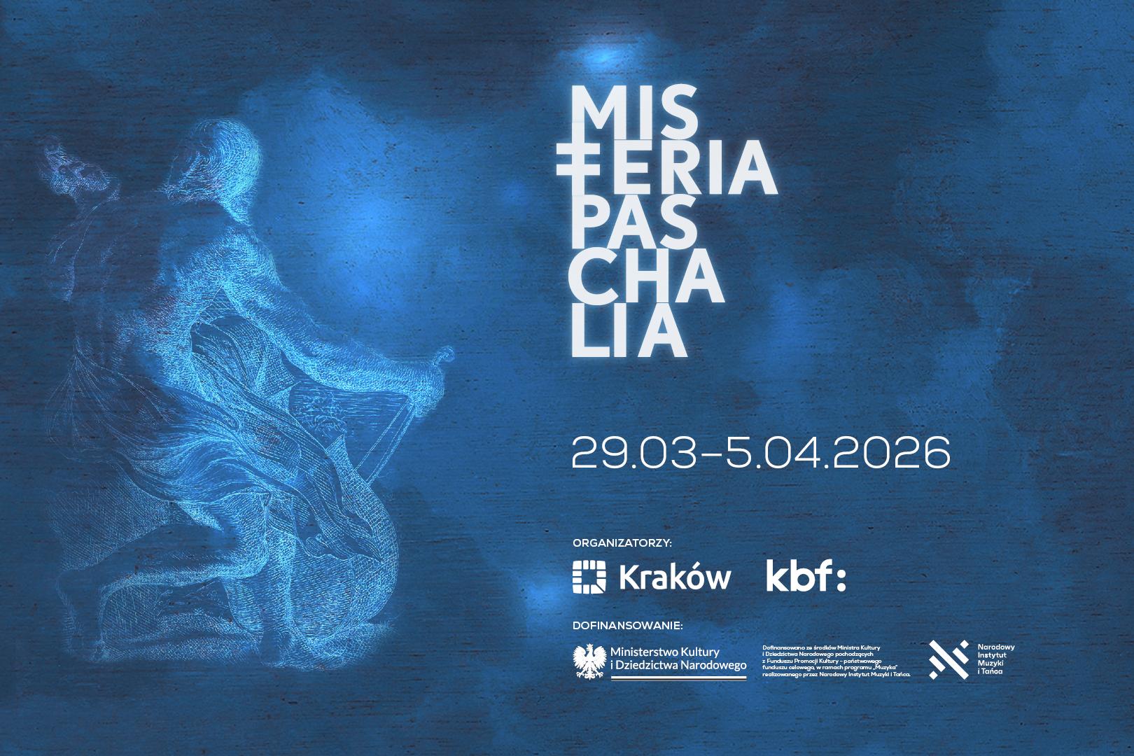 Plakat i program zapowiadające festiwal Misteria Paschalia 2026. Fot. mat. prasowe