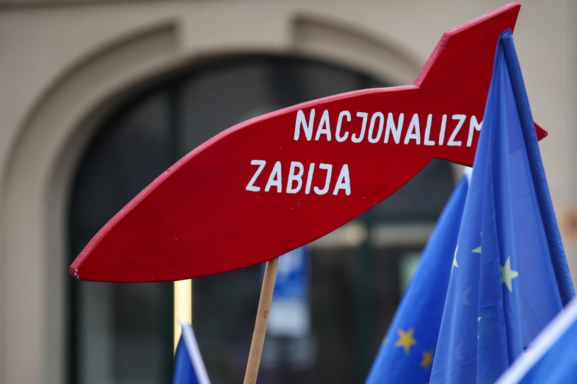 Marsz Antyfaszystowski w Krakowie. Przeciw nienawiści i hejtowi wobec Ukraińców