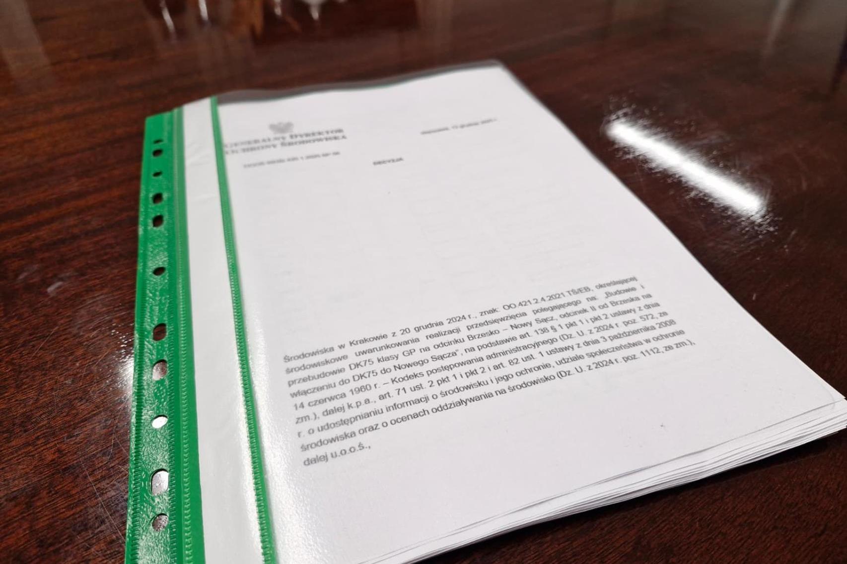 Sądeczanka z decyzją środowiskową. Przebieg trasy zatwierdzony