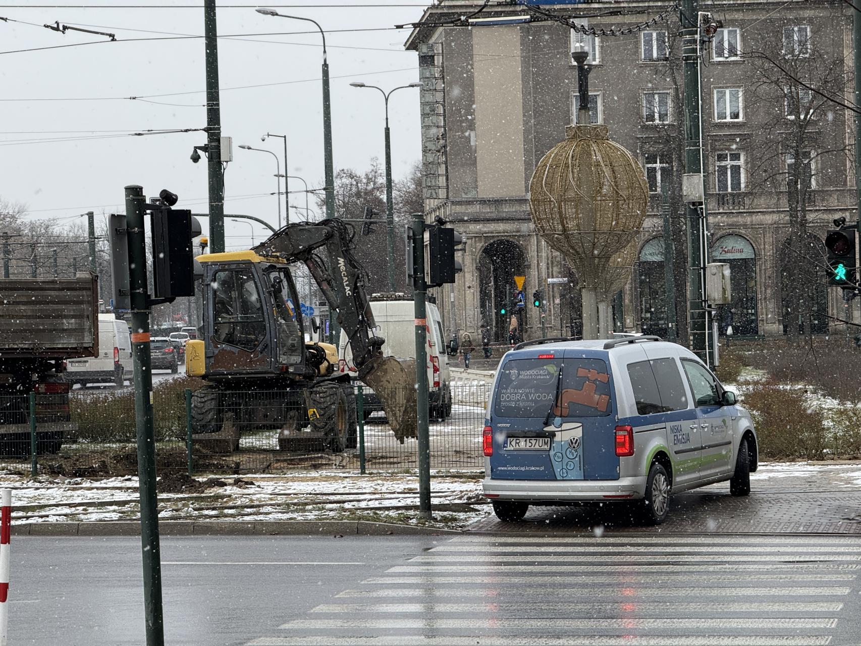 Plac Centralny w Nowej Hucie: część torowiska zamknięta do odwołania