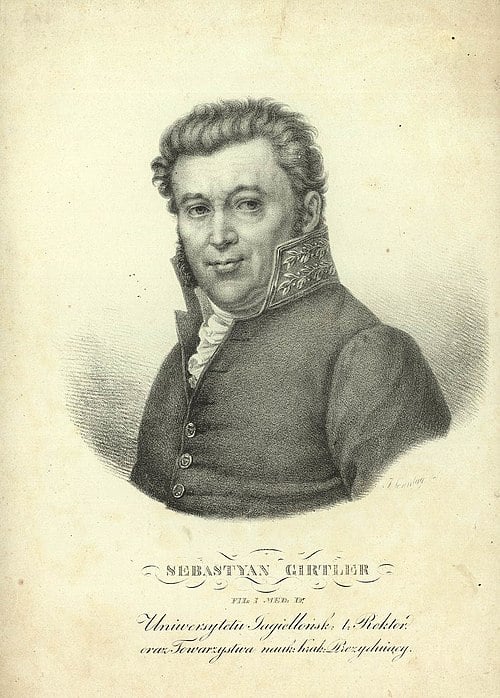 Sebastian Girtler (1767 - 1833) - lekarz i filozof, rektor UJ (fot. Wikipedia) 