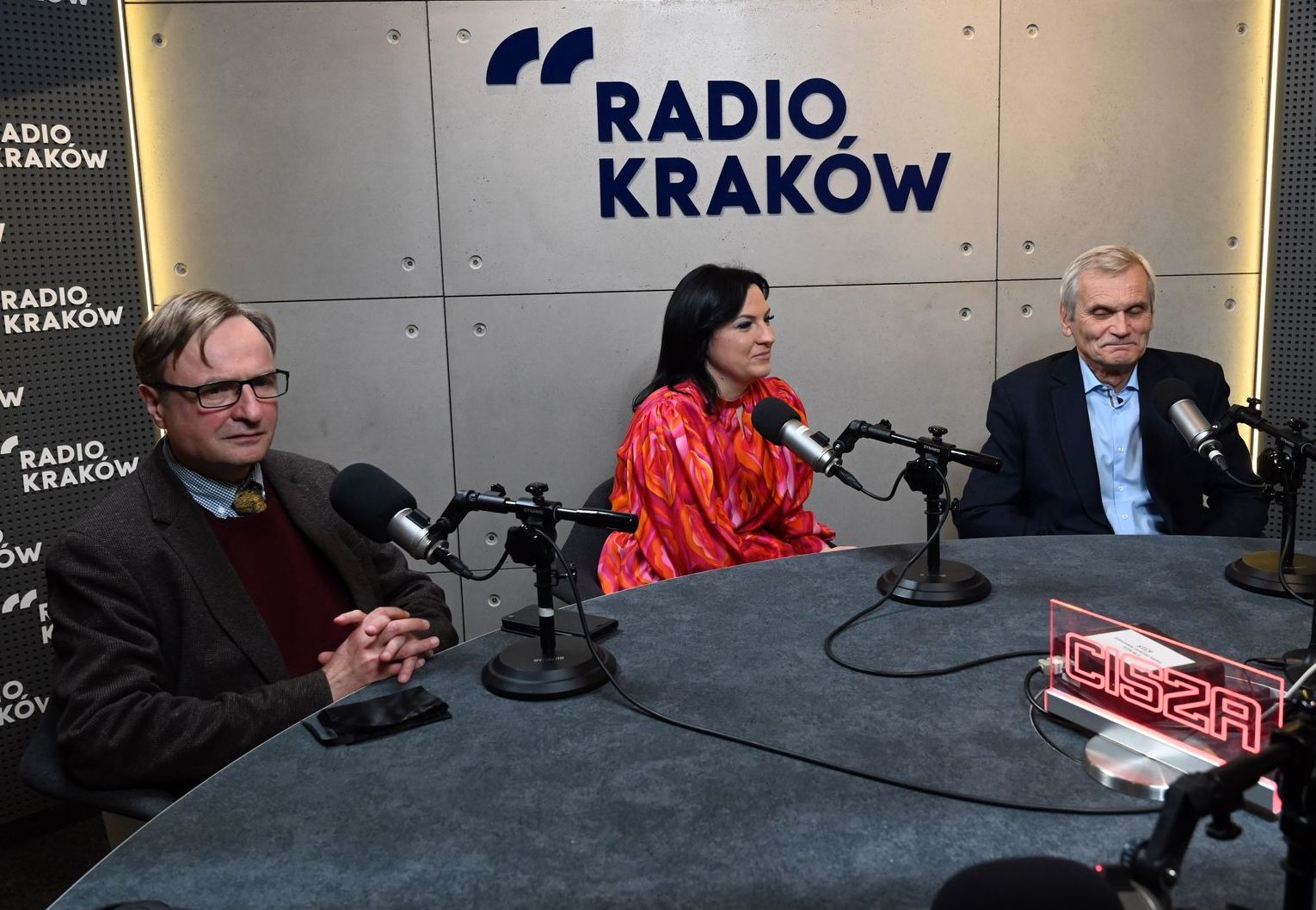 (od prawej: prof. M.Sanak, prof. M.Kozela, prof. R. Gryglewski - fot. Marek Lasyk)