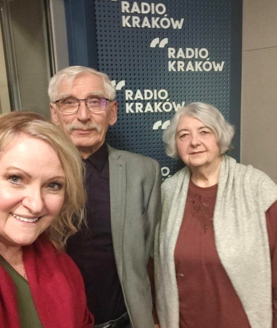 Od lewej: Lidia Jazgar i jej goście