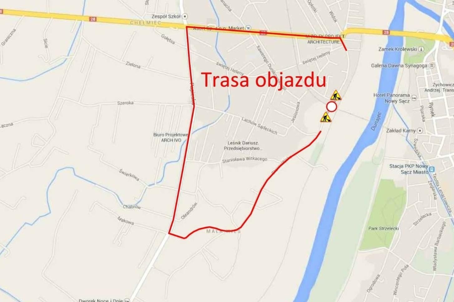 Od wtorku zamknięcie ulicy Starowiejskiej w Nowym Sączu