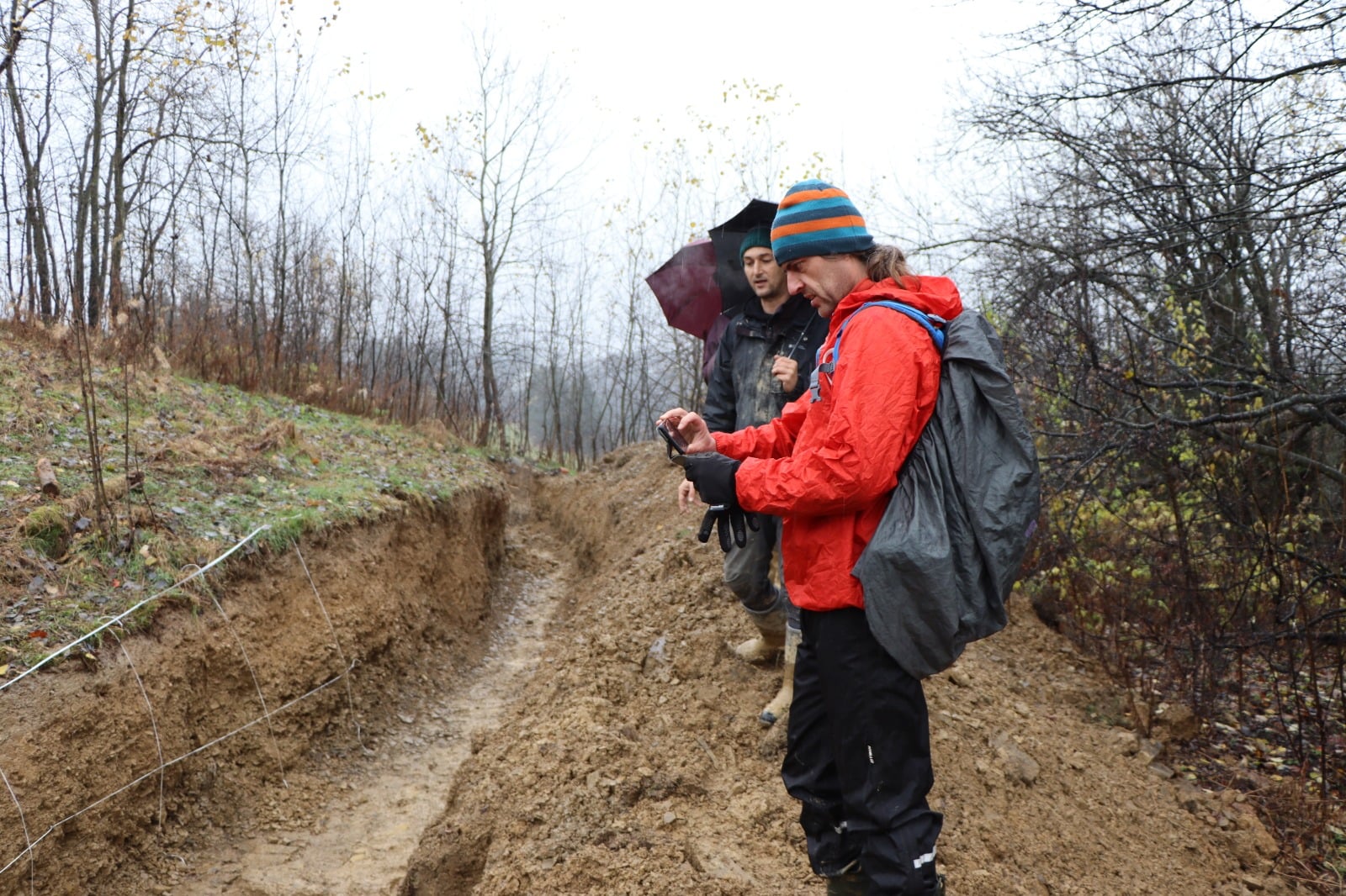Prace w wykopie w Brzegach. / fot. J. Zasadni, materiały prasowe