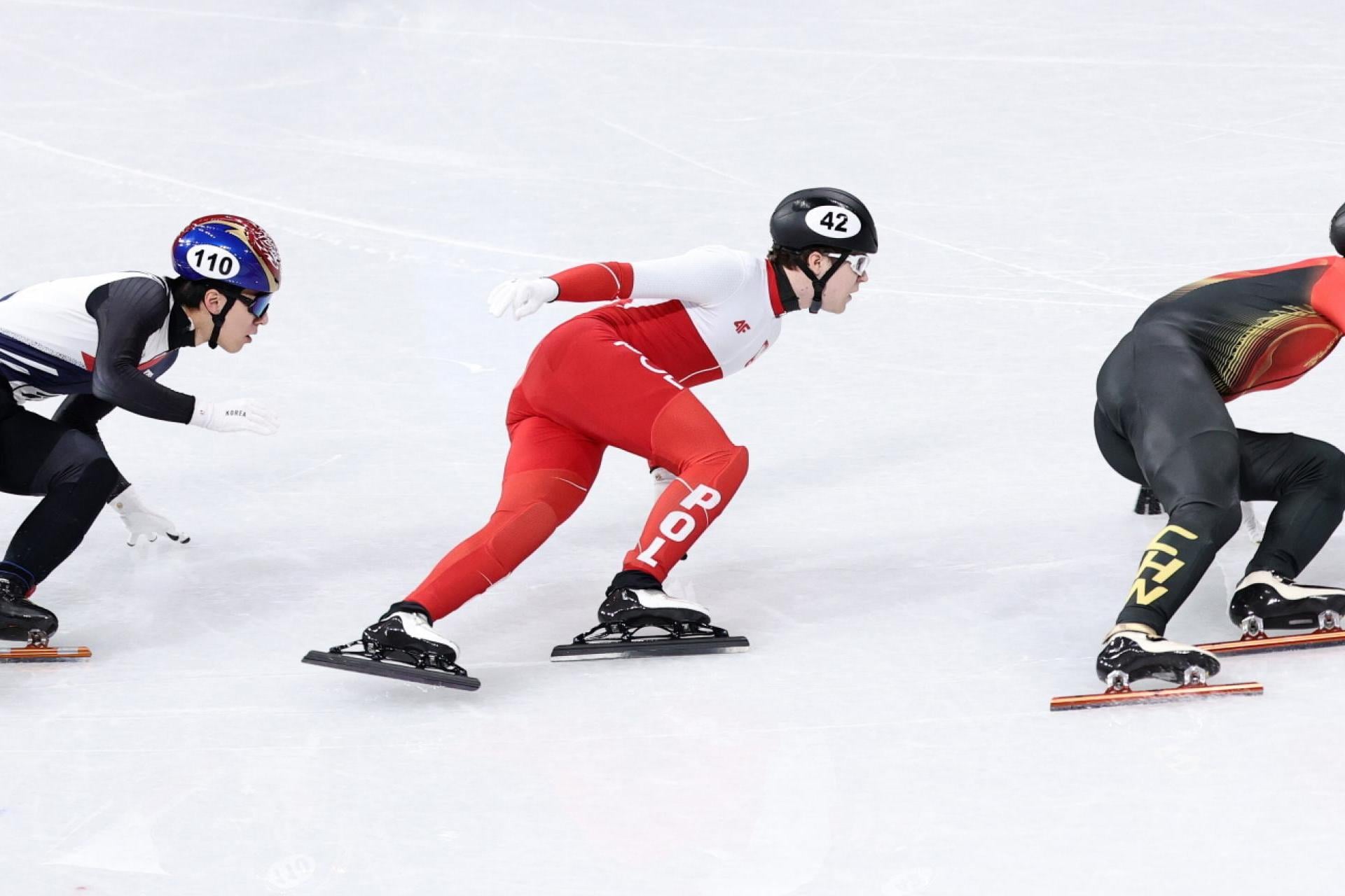 Igrzyska 2026. Polak Felix Pigeon ósmy w wyścigu na 500 m w short tracku