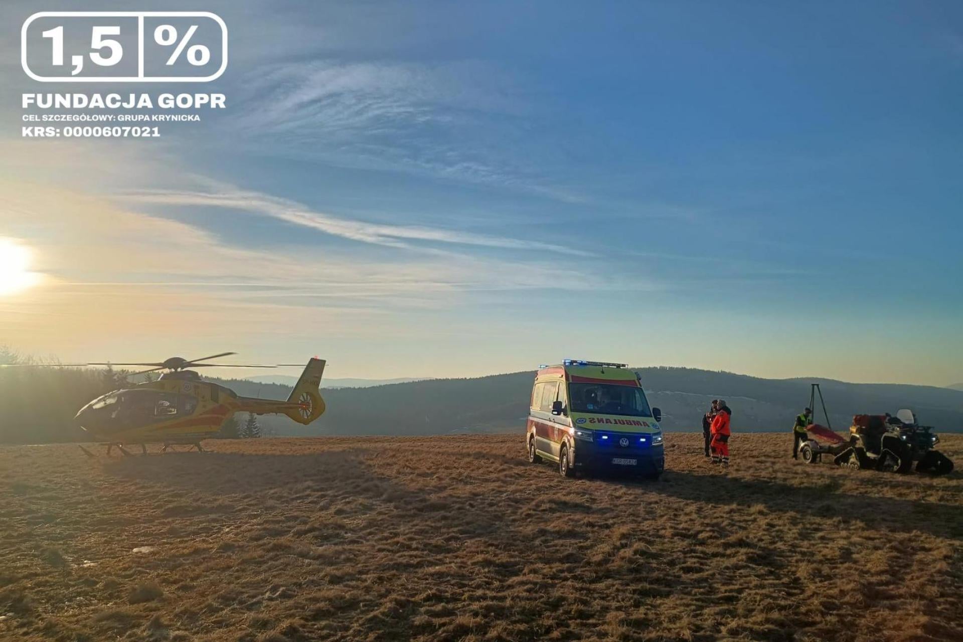 Tragiczny wypadek na Lackowej. Turystka zmarła w szpitalu