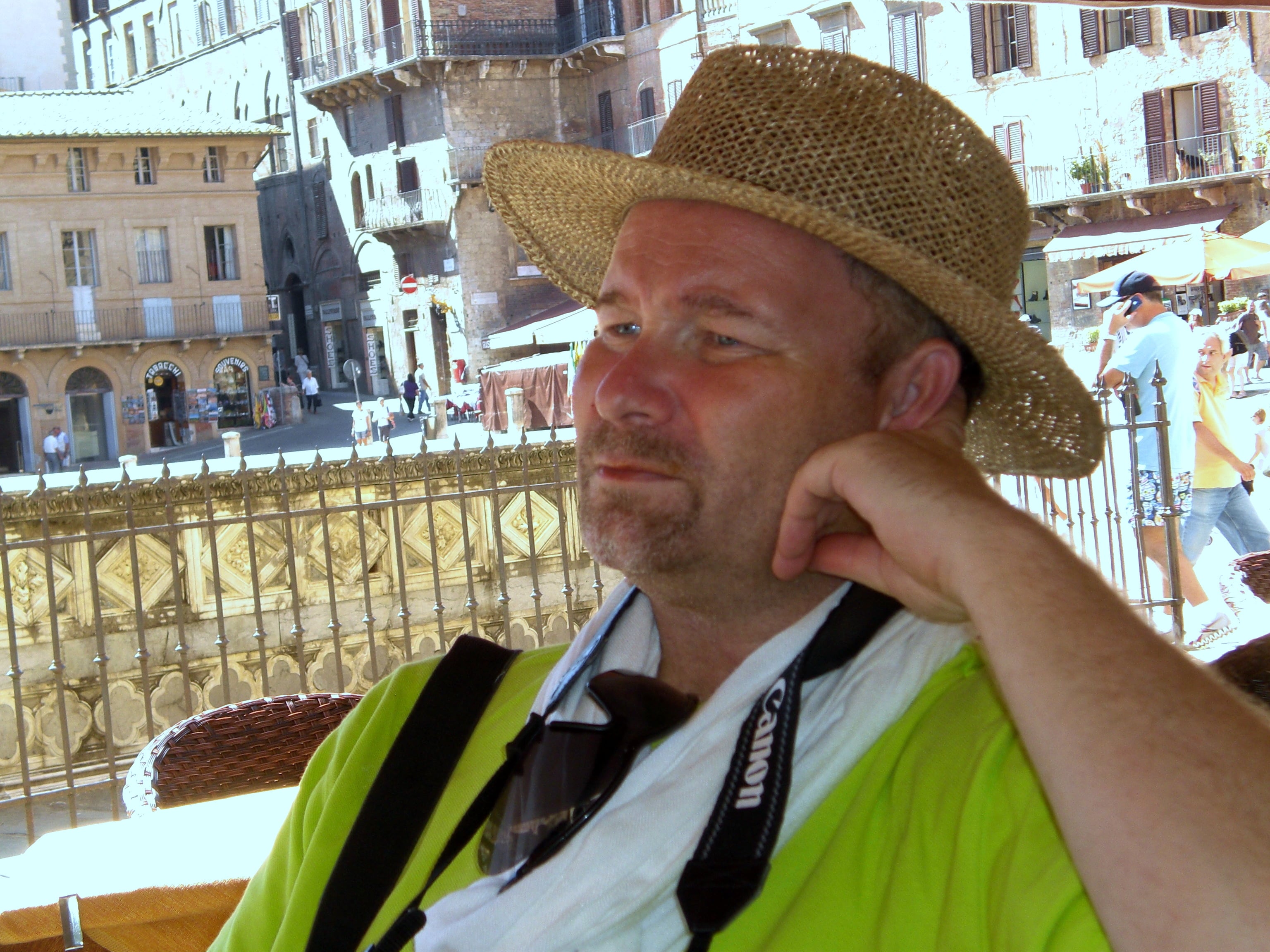 Marek Górny w toskańskiej Sienie (fot. Iwona Górny)