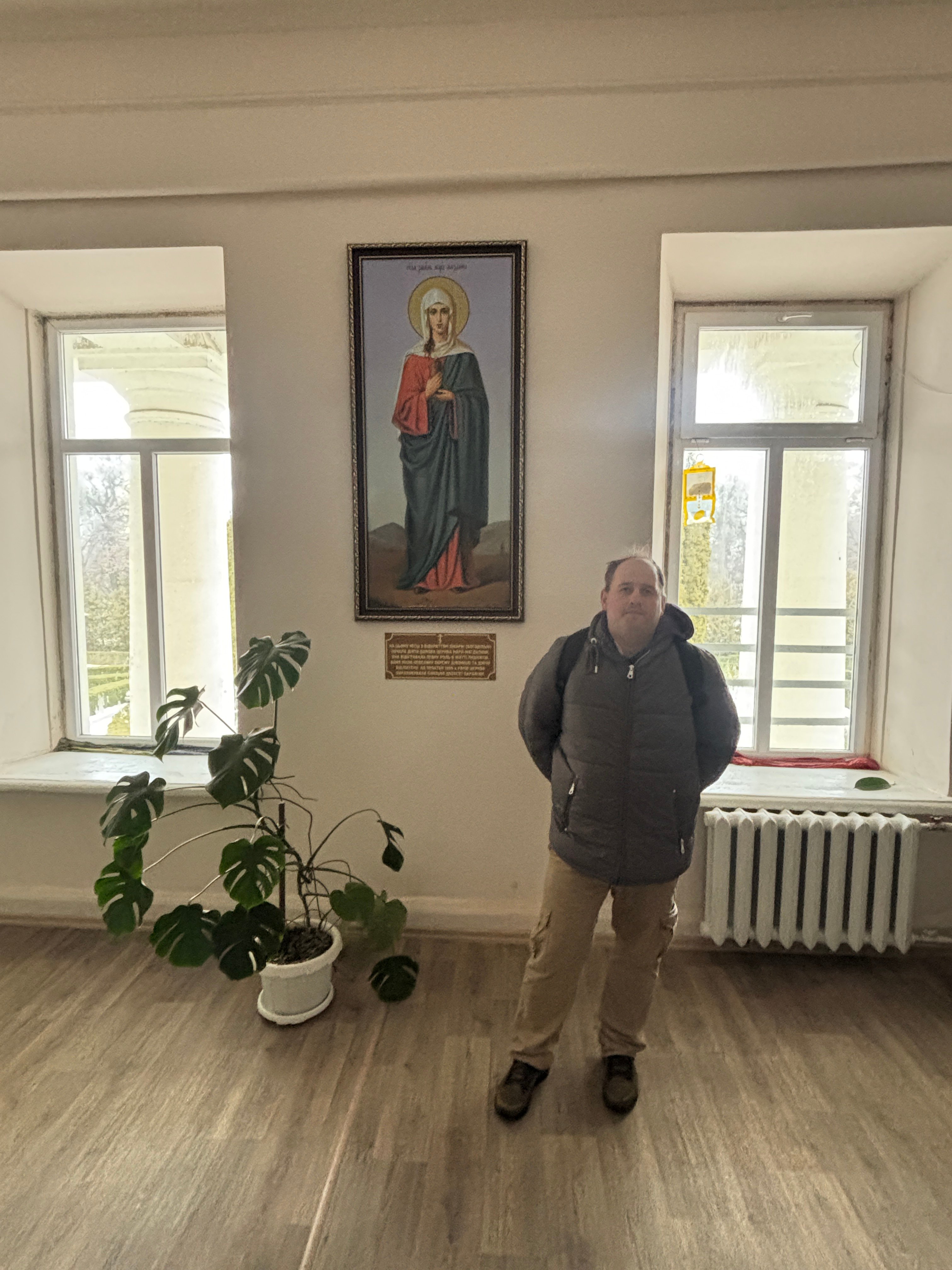 Romny, szpital.  Miejsce, gdzie znajdowała się kaplica, gdzie był ochrzczony Andrij Potebnia 