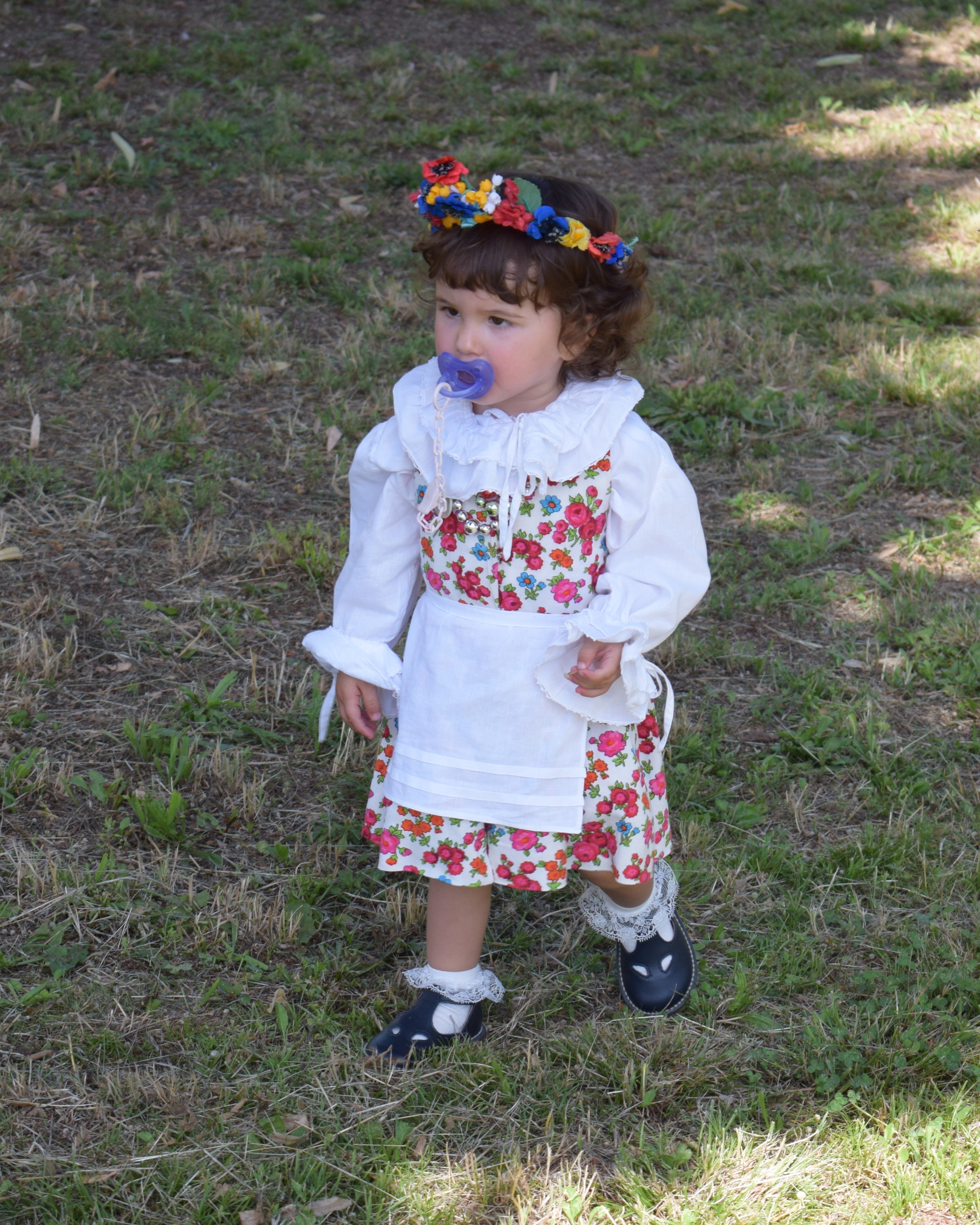 Beatrice, wnuczka T.Musiał - Casali. Strój uszyty przez jej mamę dla starszej siostry w 1966 r. Strój noszony jest w trzecim pokoleniu!
