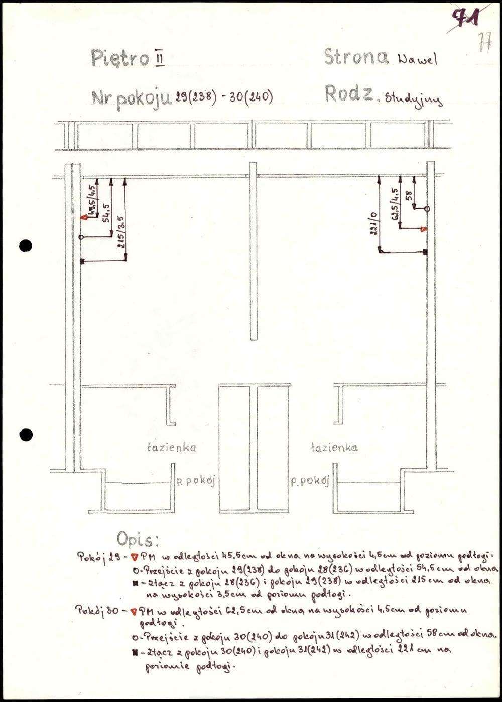 Schemat instalacji podsłuchów w pokojach. Fot. Dzięki uprzejmości Gościa programu