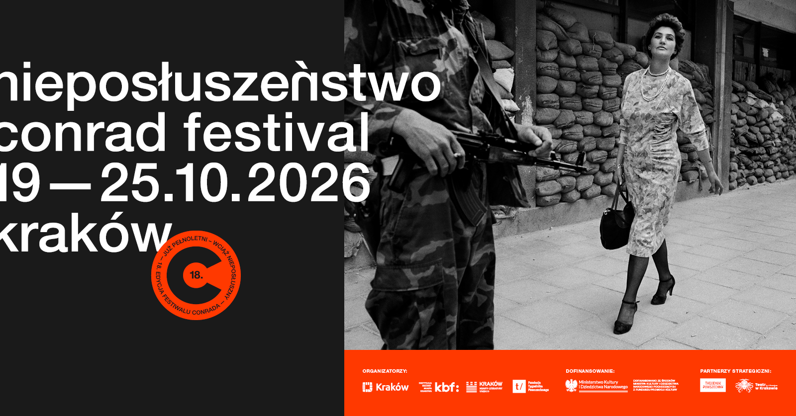 Zdjęcie Toma Stoddarta z 1994 roku umieszczono na jednym z plakatów festiwalu (mat. prasowe)
