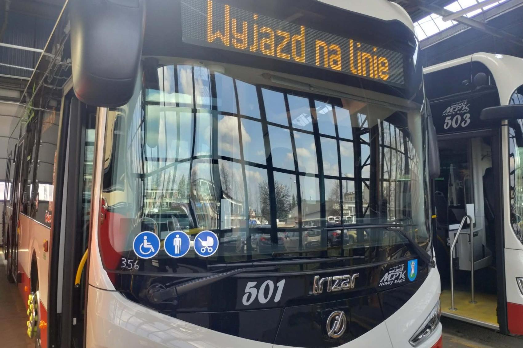 Nowe autobusy elektryczne w Nowym Sączu. Trzy już wożą pasażerów