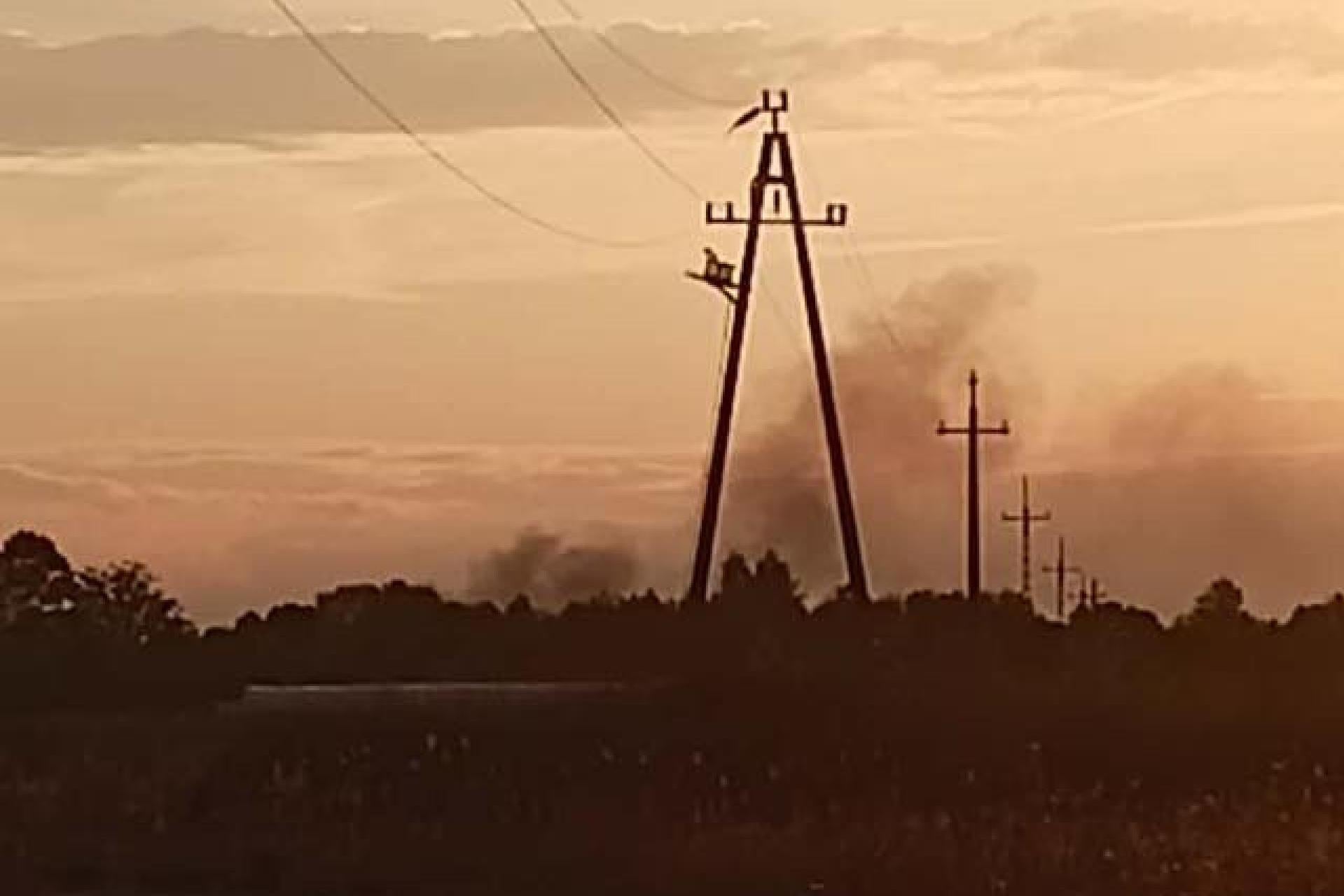 Pożar trzciny w Przeciszowie. Jeden ze strażaków zatruł się dymem