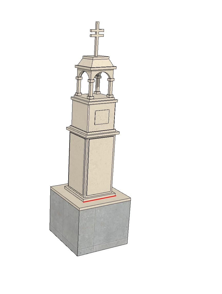 Projekt latarni. Wizualizacja dzięki uprzejmości muzeum