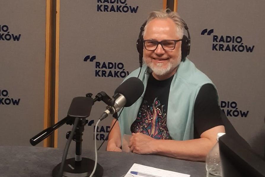 Leszek Hinc w studiu Radia Kraków
