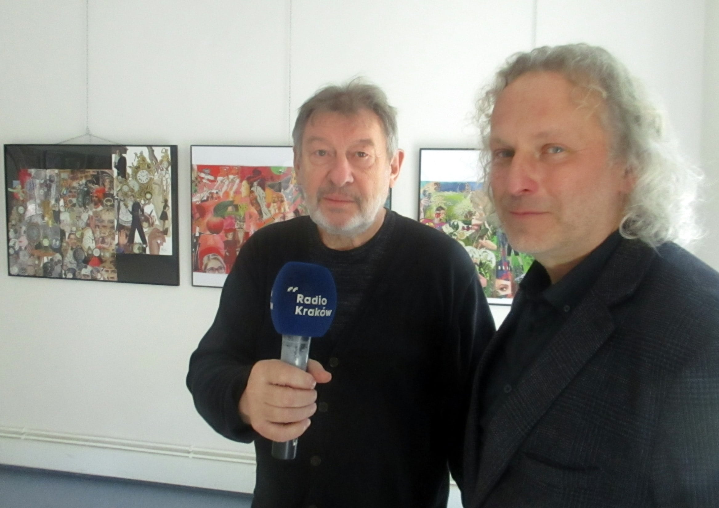K. Klimkiewicz (z mikrofonem) i P. Barszczowski
