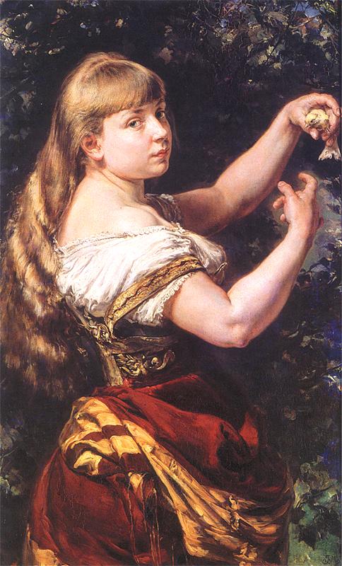 Jan Matejko, Beata Matejko z kanarkiem, Wikipedia