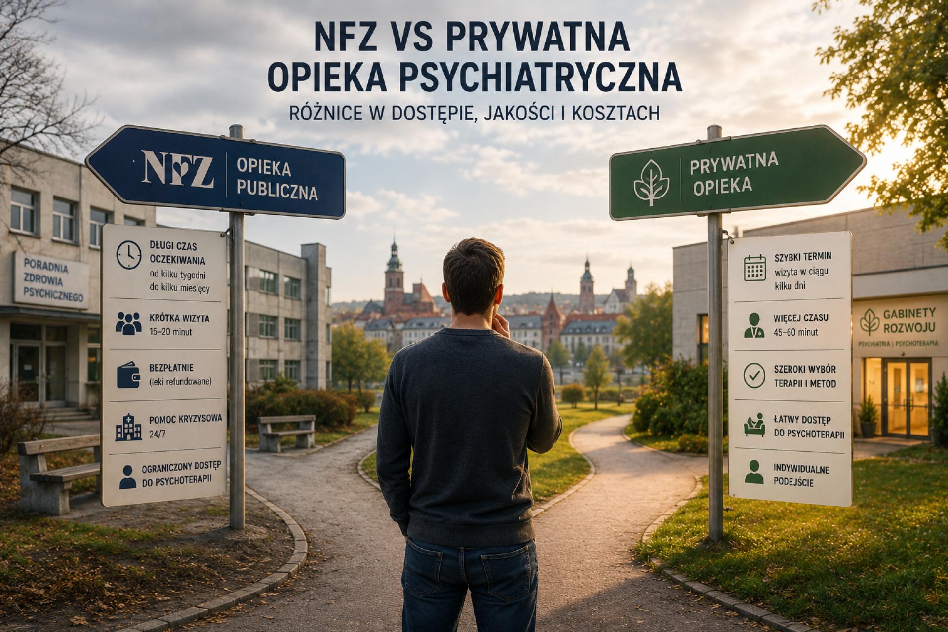 NFZ vs prywatna opieka psychiatryczna - różnice w dostępie, jakości i kosztach