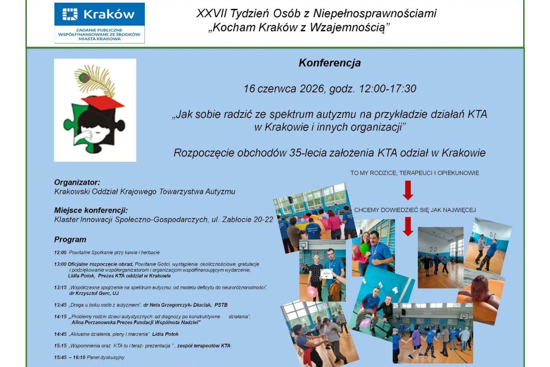 ?Jak sobie radzić ze spektrum autyzmu" - konferencja