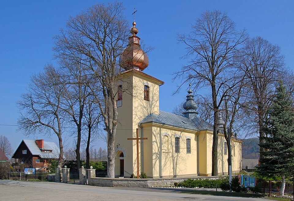 Florynka, Cerkiew św. Michała Archanioła, obecnie kościół Najświętszego Serca Pana Jezusa (fot. Henryk Bielamowicz/Wikipedia)