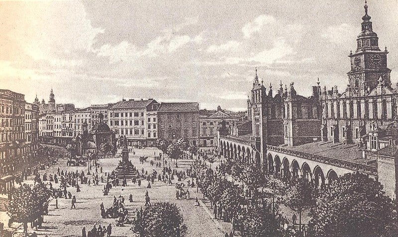 Kraków, Rynek Główny w 1930 r.