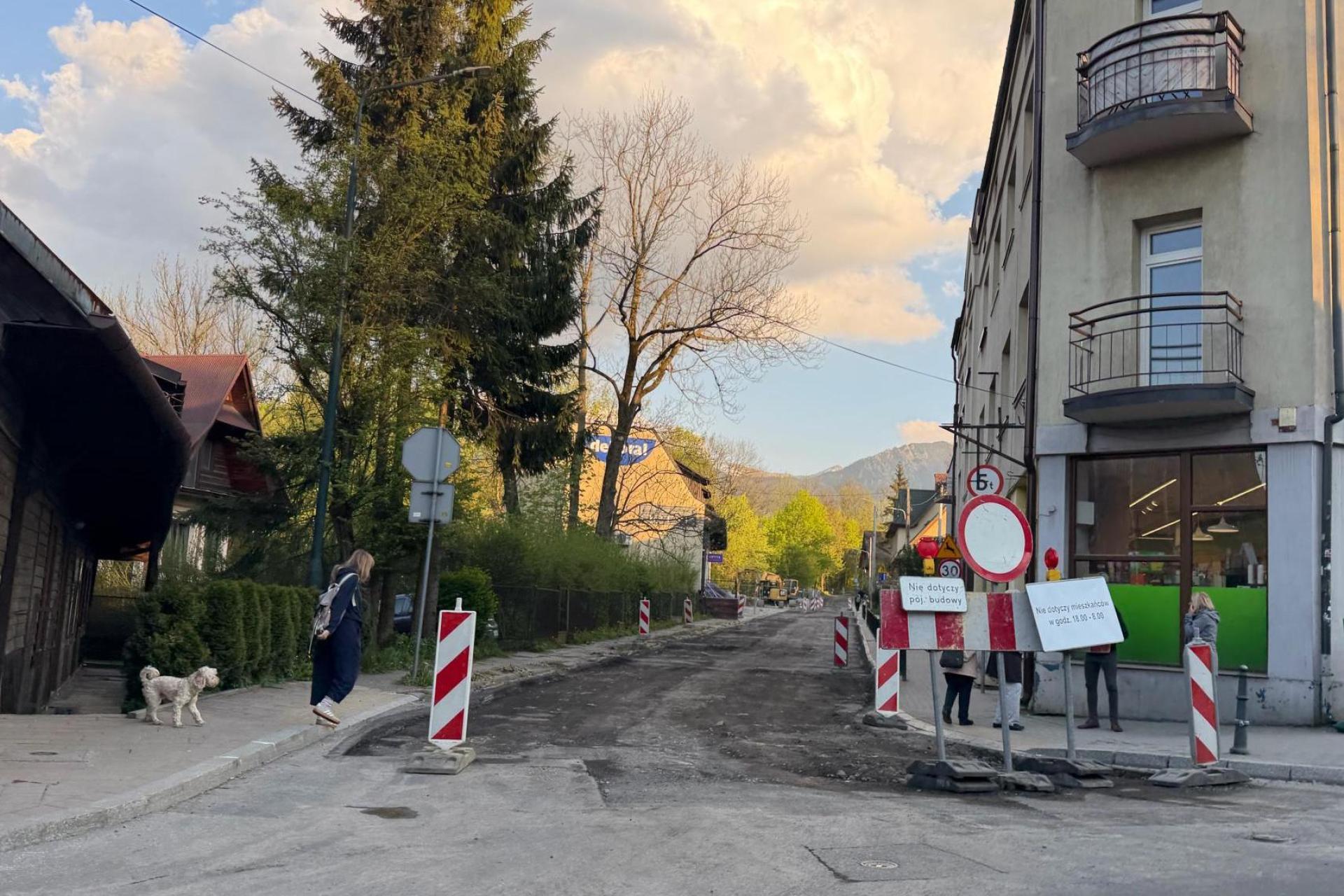 Remont ważnej ulicy w Zakopanem może skończyć się przed terminem