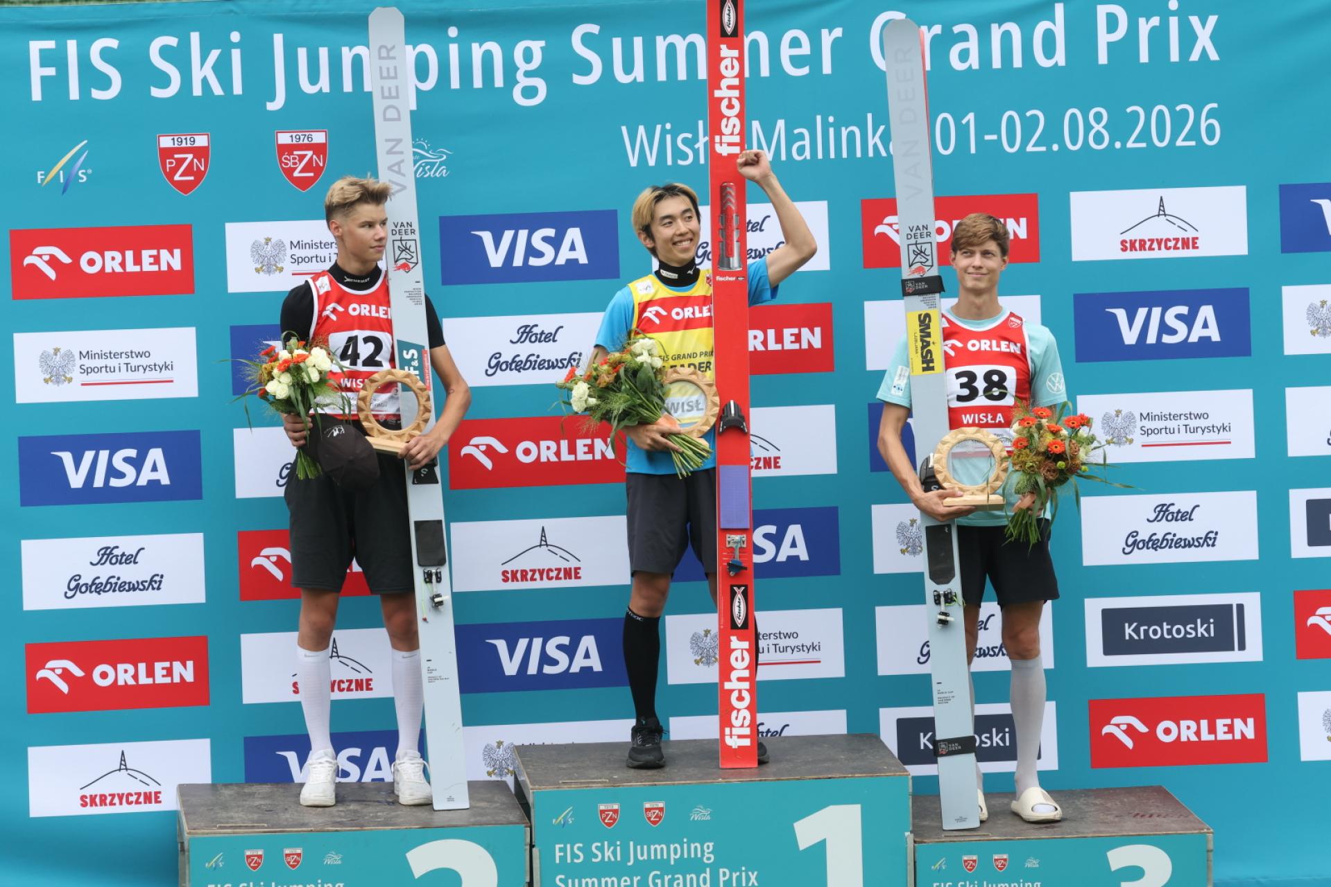 Nakamura skakał w Wiśle najdalej