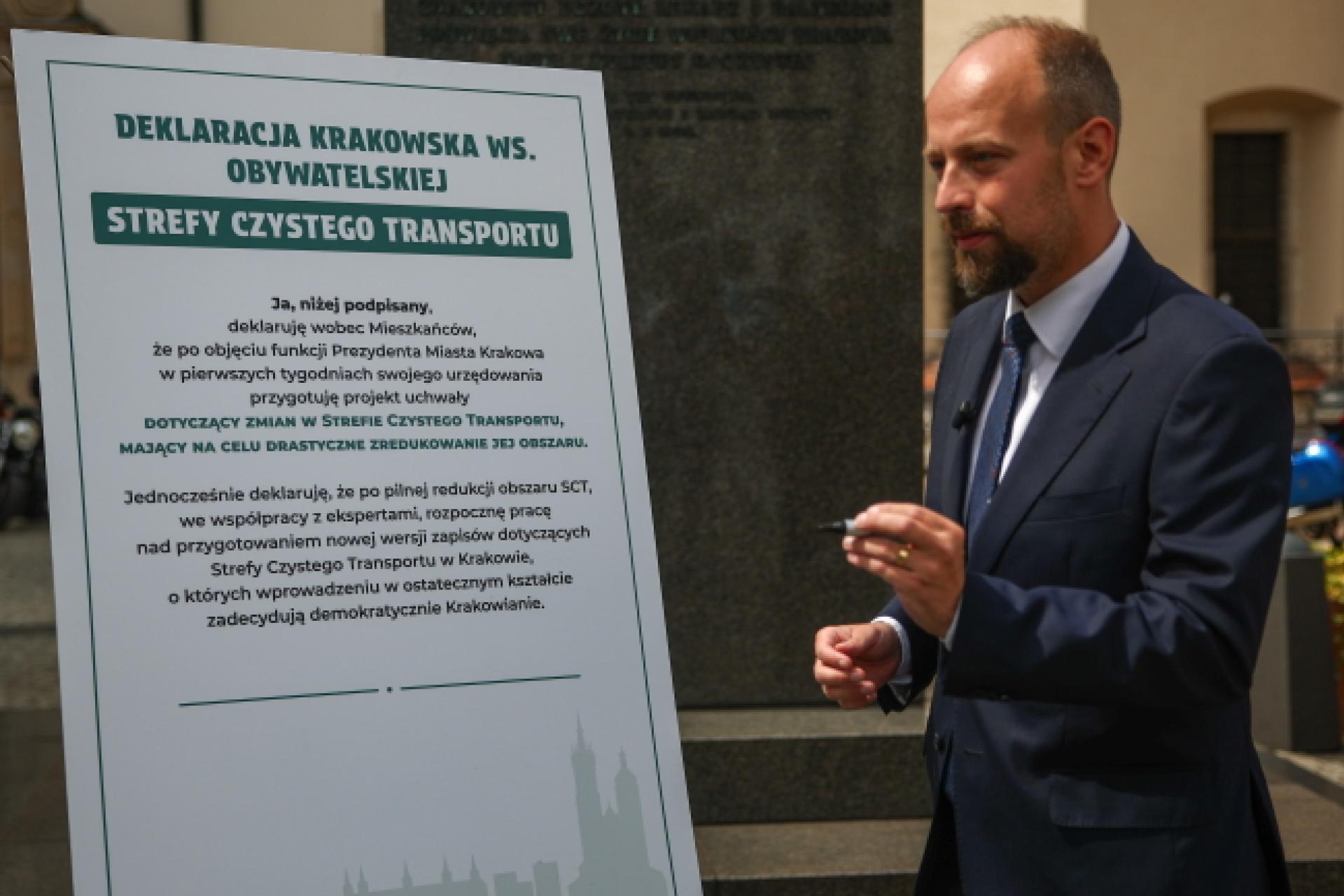Wybory w Krakowie. Jan Hoffman zadeklarował prace nad zmniejszeniem SCT