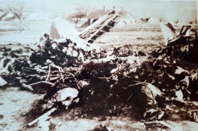 Wrak strąconego  3. 09. 1939 r. samolotu 