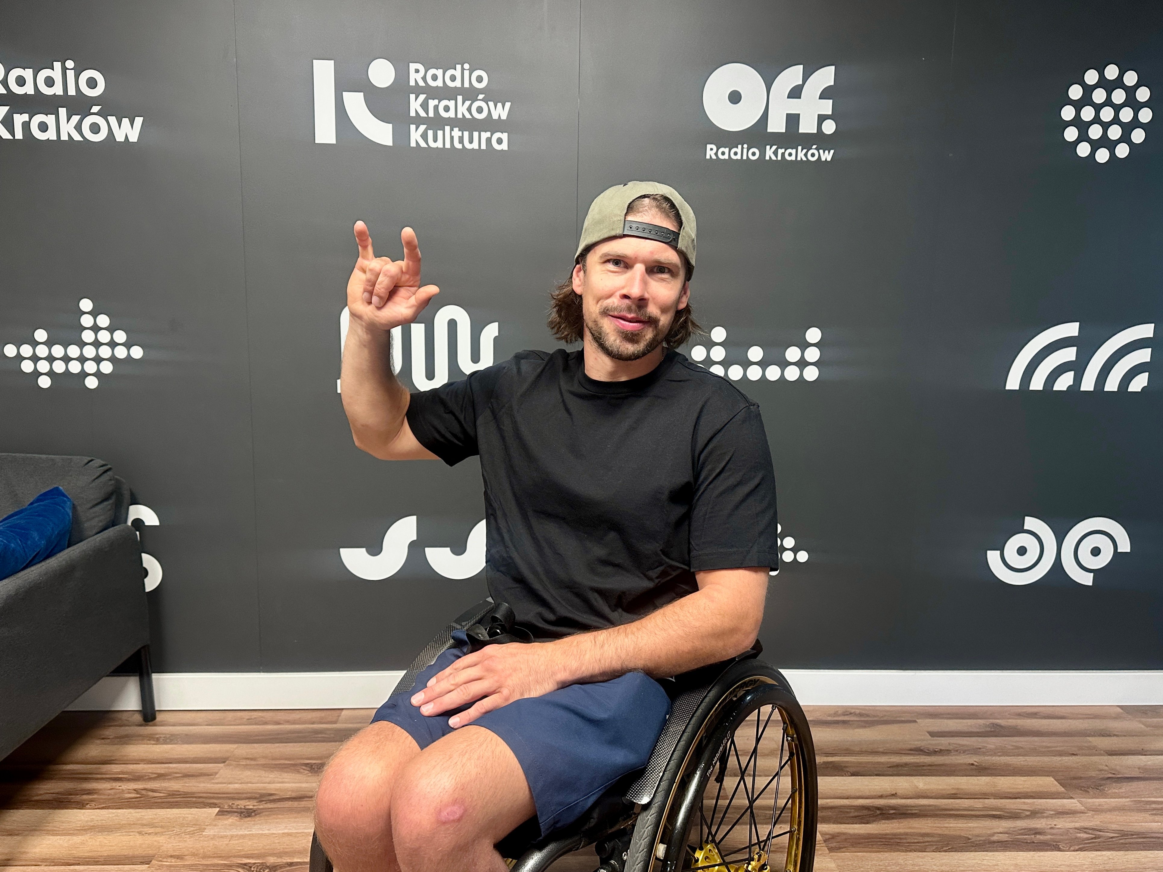 Jan Folga w Radiu Kraków, fot. Aneta Hudzik