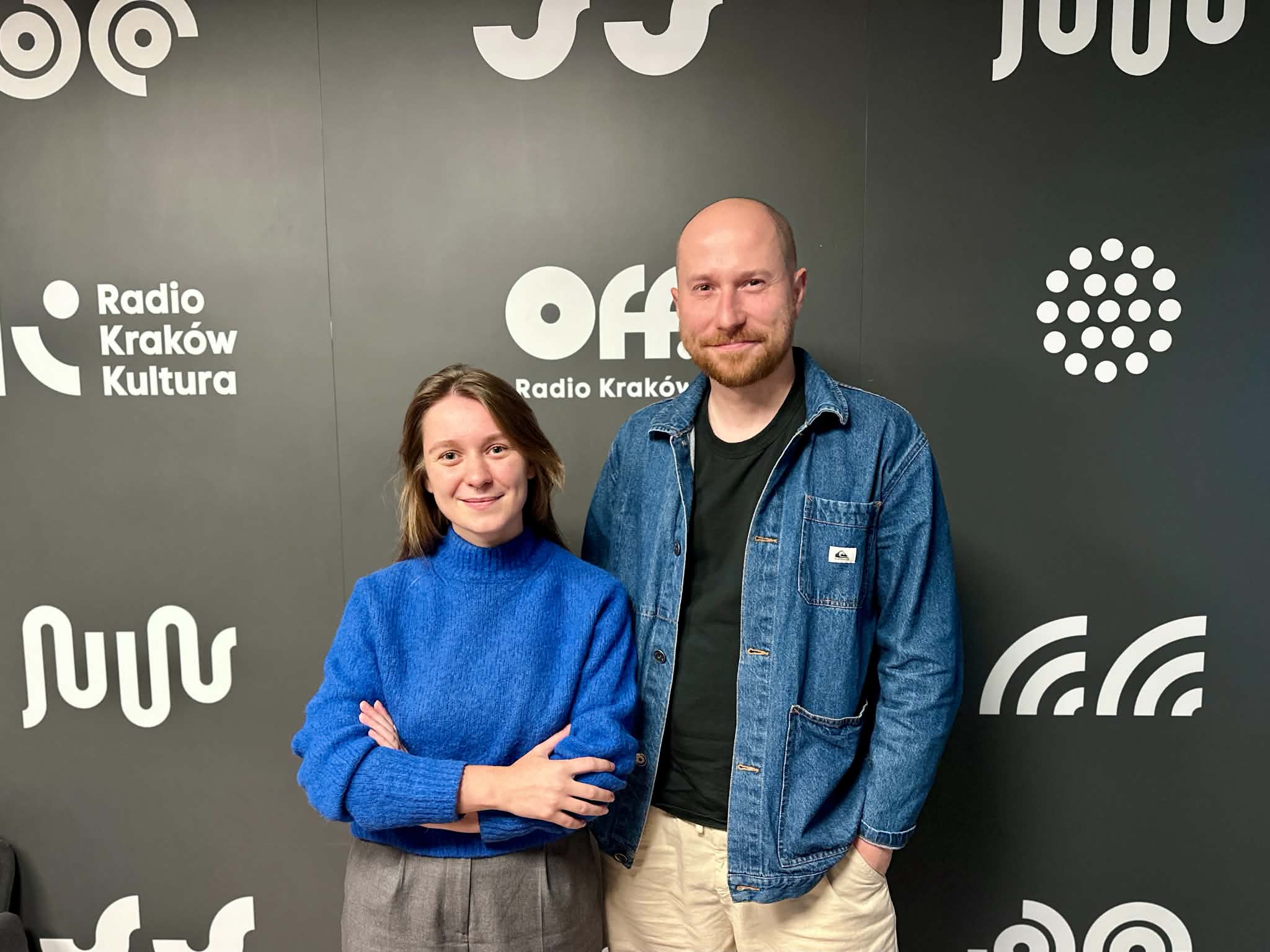 Natalia Bieniek i Dominik Koza w Radiu Kraków, fot. Aneta Hudzik