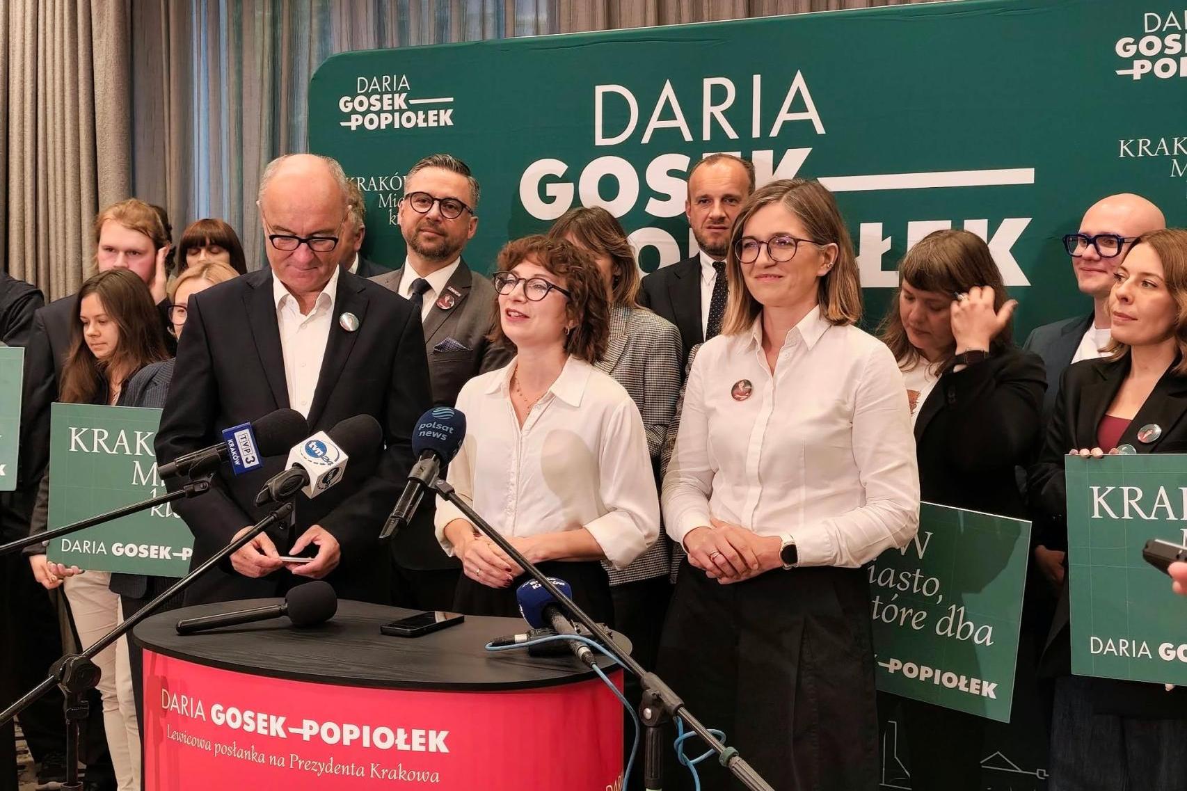 Daria Gosek-Popiołek rozpoczyna finisz kampanii. Wsparli ją czołowi politycy Lewicy