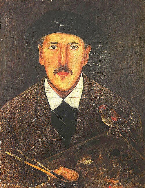 Autoportret, między 1917, a 1921 Muzeum Narodowe Kraków (fot. Wikipedia)