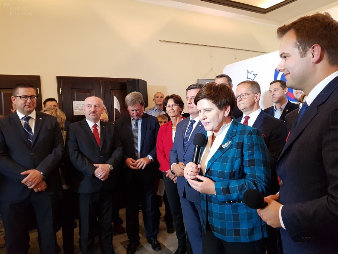Europosłanka Beata Szydło odwiedzała małopolskie miasta, apelując o