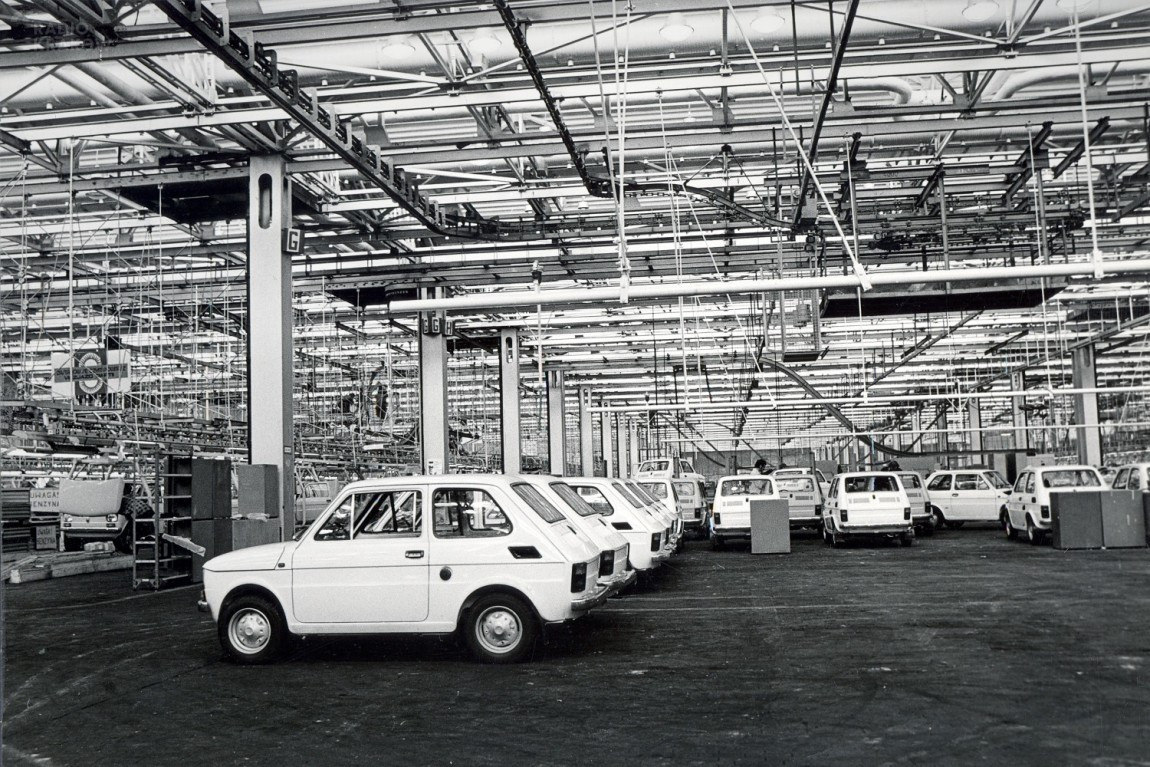 Fiat 126p taśma produkcyjna w Tychach